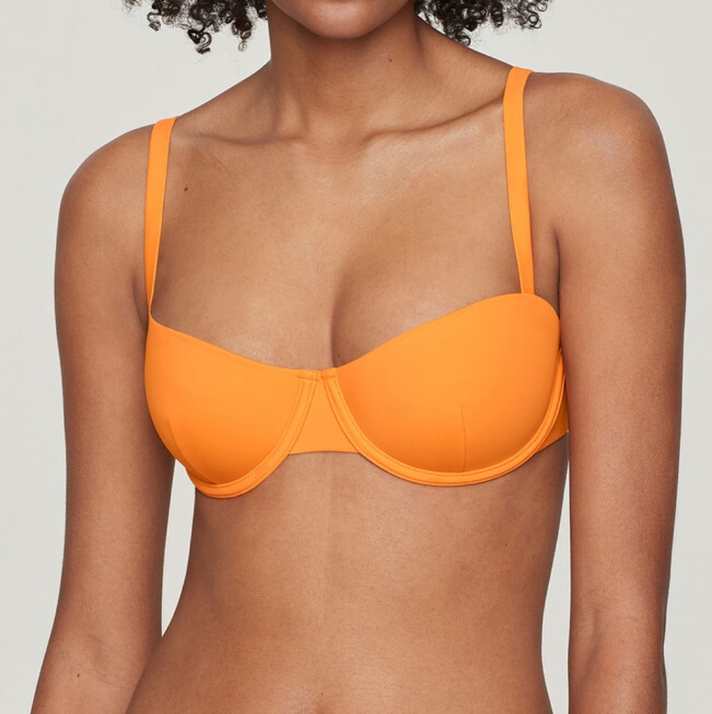 CUUP SWIM The Balconette bikini top, Nectar, 36 H (size 21)